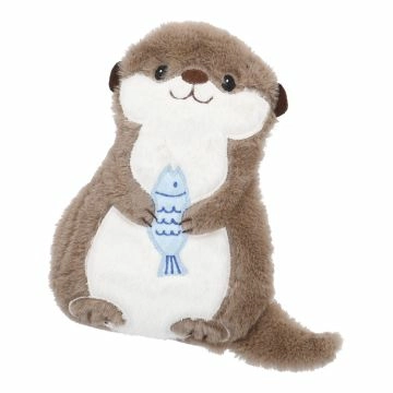 Kirschkernkissen Otter, flauschig, braun
