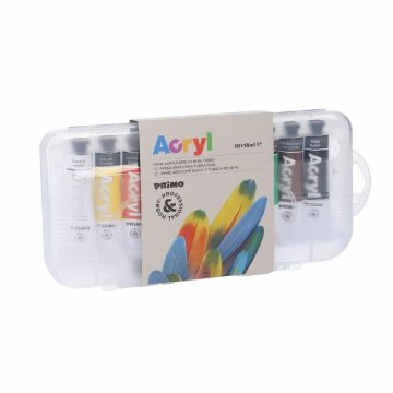 10er-Set Acrylfarben, 10 x 18 ml