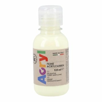 Acrylfarbe, zitronengelb, 125 ml
