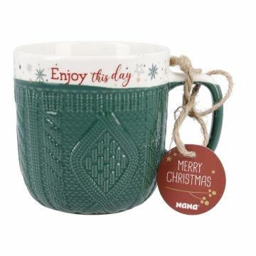 Becher Strick, grün, 350 ml