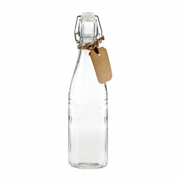 Vorratsflasche mit Label, rund, 500 ml