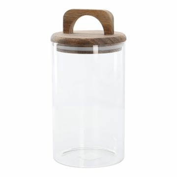 Vorratsglas mit Holzdeckel, 1000 ml