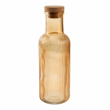 Karaffe mit Korkdeckel, braun, 1000 ml