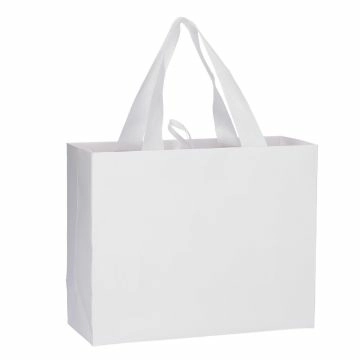 Geschenktüte Uni/matt, weiß, 25 x 20 cm