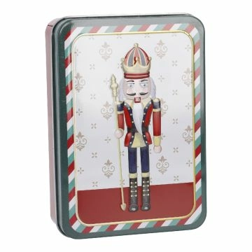 Keksdose Retro, Nussknacker/eckig, 13.4 x 9.5 x 3.7 cm