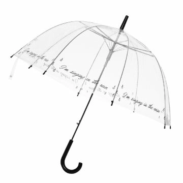 Regenschirm Transparent, Singing, 82 cm