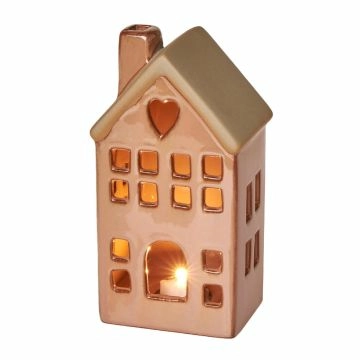 LED-Haus, farbig/rot, 15 cm