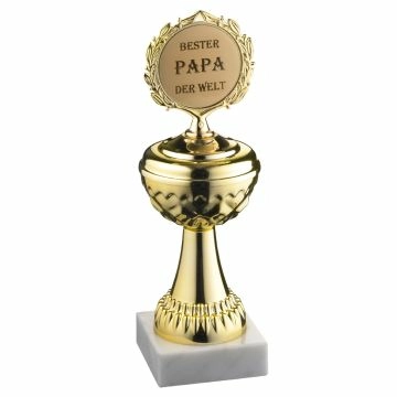 Pokal Bester Papa der Welt, 22 cm