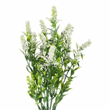 Rispenstrauß Pastell, weiß, 34 cm