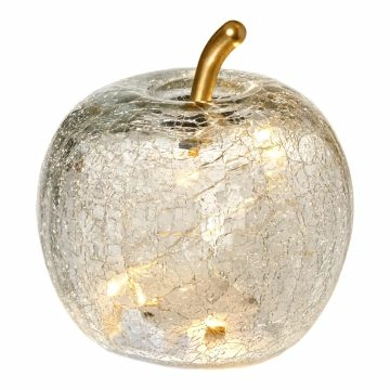 LED-Apfel, klar, 11 x 13 cm