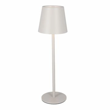 LED-Tischlampe Akku, grau, 37 cm