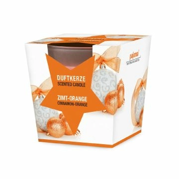 Duftkerze im Glas, Xmas, Zimt-Orange