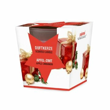 Duftkerze im Glas, Xmas, Apfel-Zimt