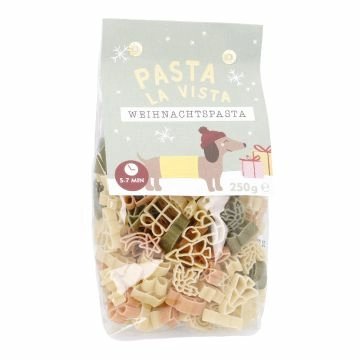 Nudeln Weihnachten, Dackel, 250 g