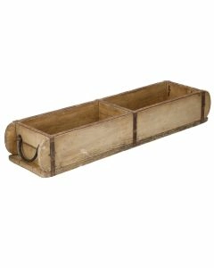 Holzschale Rustik, Doppel, 57 cm