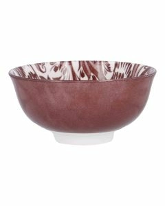 Schale Bali, Blumen/lila, tief, 11.5 cm