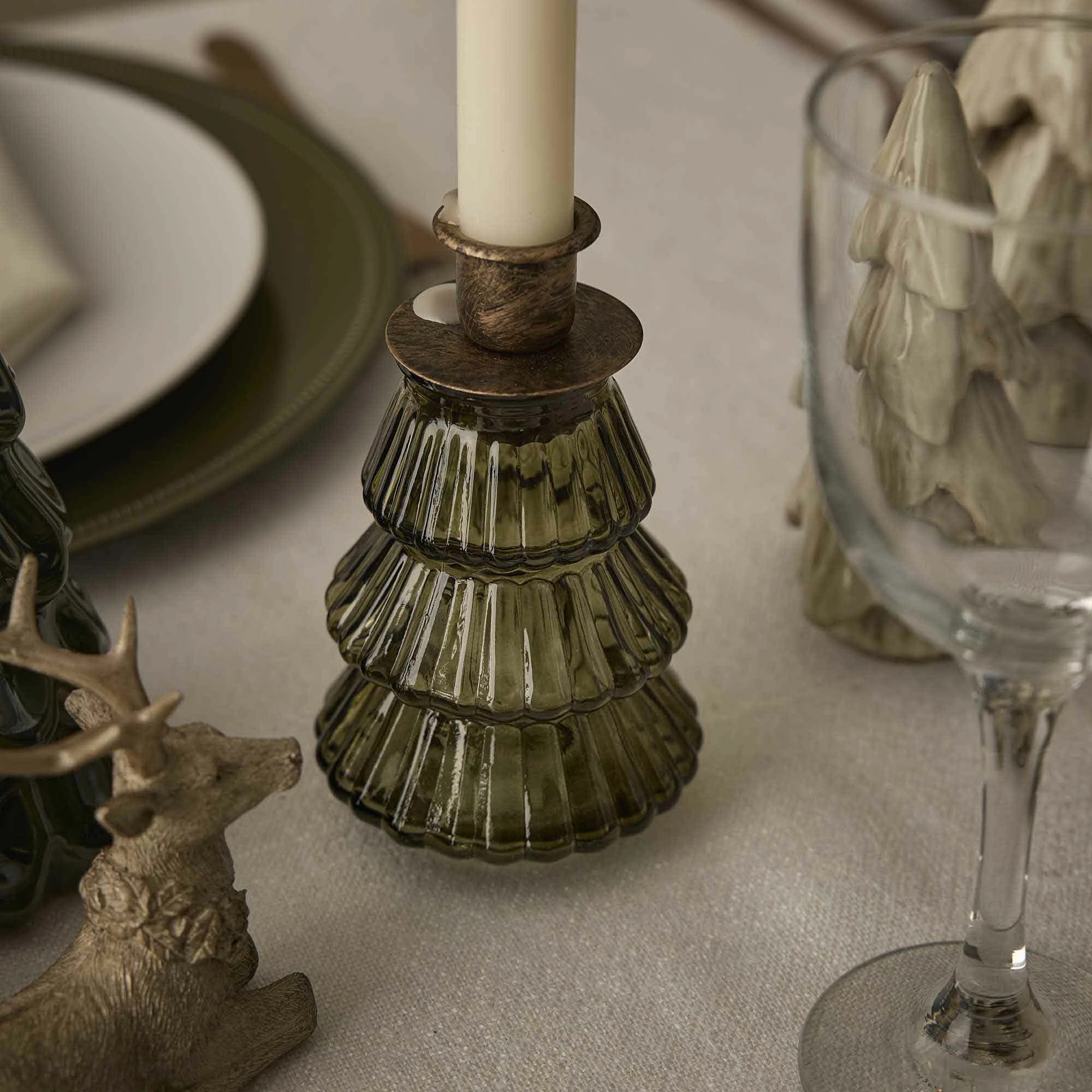 Kerzenständer aus Glas