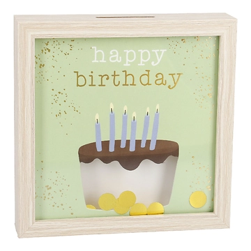 Bilderrahmen Geldgeschenk, Torte/natur, 12 x 12 cm
