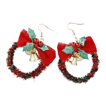 Ohrringe Weihnachten, XXL/Kranz