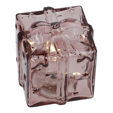 Licht-Geschenk, rosa, 8 cm