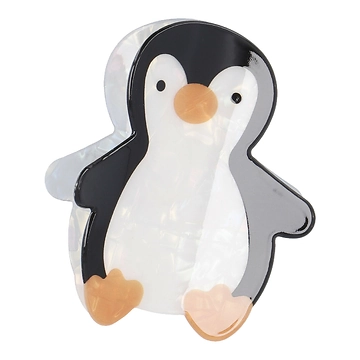 Haarklammer Weihnachten, Pinguin, 9 cm