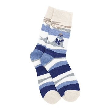 Socke Winter, Herren, Walross/Berge, Größe 42-46