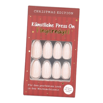 Fingernägel Weihnachten, Schneeflocken