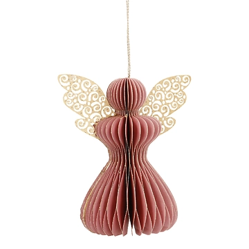 Anhänger Engel, rosa, 12 cm