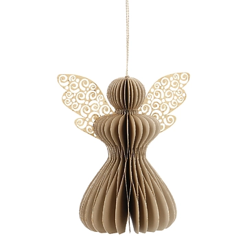 Anhänger Engel, sand, 12 cm