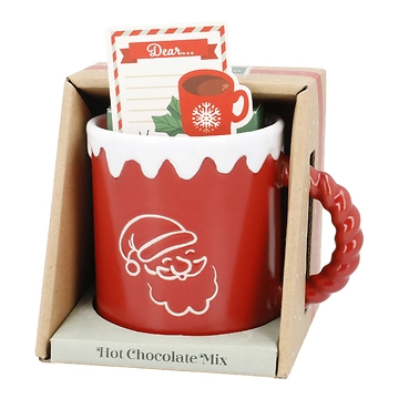 Geschenk-Set Becher + Trinkschokolade, rot