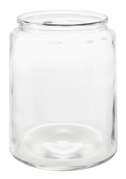 Glas-Windlicht Zylinder, dick, 19 x 24 cm