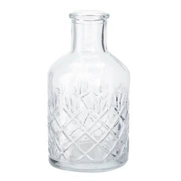 Flaschen-Vase Rauten, bauchig