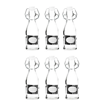 6er Set Flasche mit Bügelverschluss, 150 ml