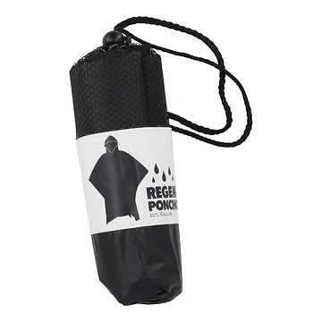 Regenponcho Design, Uni/schwarz