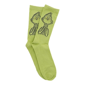 Weihnachtssocken Grinch, Kopf/hellgrün, Größe 43-46
