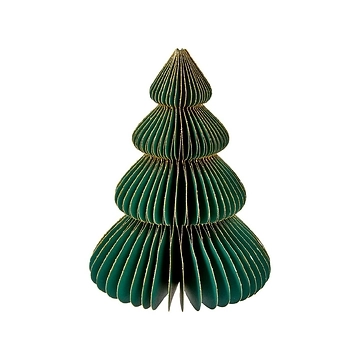 Deko-Baum Wabe, dunkelgrün/4 Stufen, 15 cm