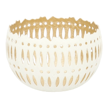 Windlicht Design, beige, 10 x 7 cm