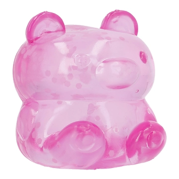Quetsch-Bär Glow, lila, 6 cm