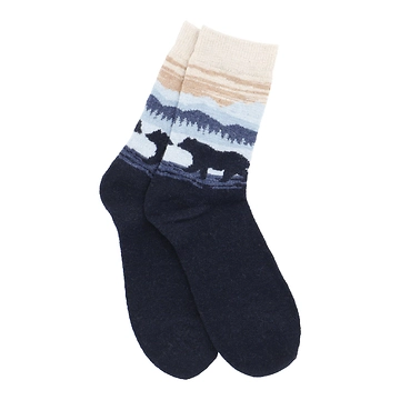 Socke Winter, Herren, Bär/Berge, Größe 42-46