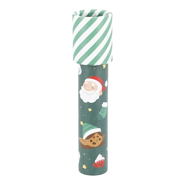 Kaleidoskop Weihnachten, grün/weiß, 14.5 cm