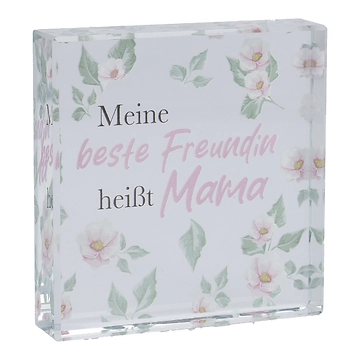 Deko-Würfel Mama, Freundin, 8 x 8 cm
