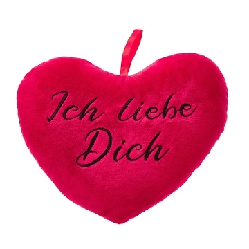 Kissen Herz, Ich liebe dich, 24 cm