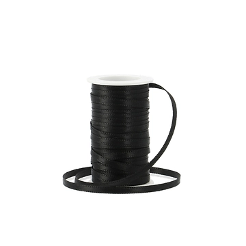 Geschenkband Satin, schwarz, 3mm x 10m