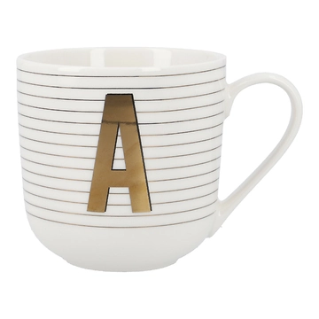 Becher Buchstabe/Streifen, A, 450 ml
