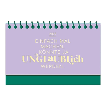 Mini-Kalender Color Up 2027, Einfach mal machen