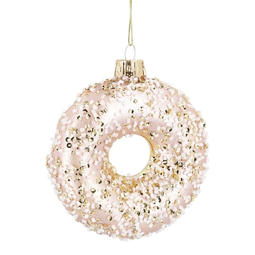 Anhänger Fancy, Edel, Donut/gold, 11 cm