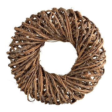 Rattankranz, geflochten/braun, 30 cm