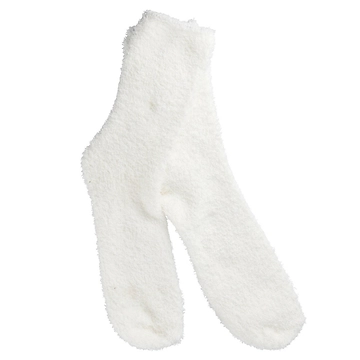 Kuschelsocken Uni, offwhite, One Size