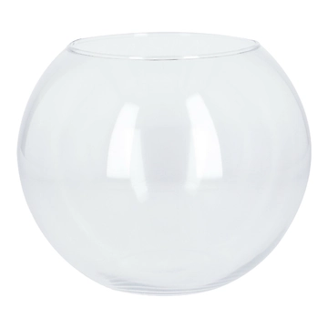 Glas-Kugelvase, klar, 24 x 20 cm
