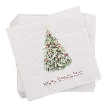 Servietten Weihnachten, Baum, 20 Stück